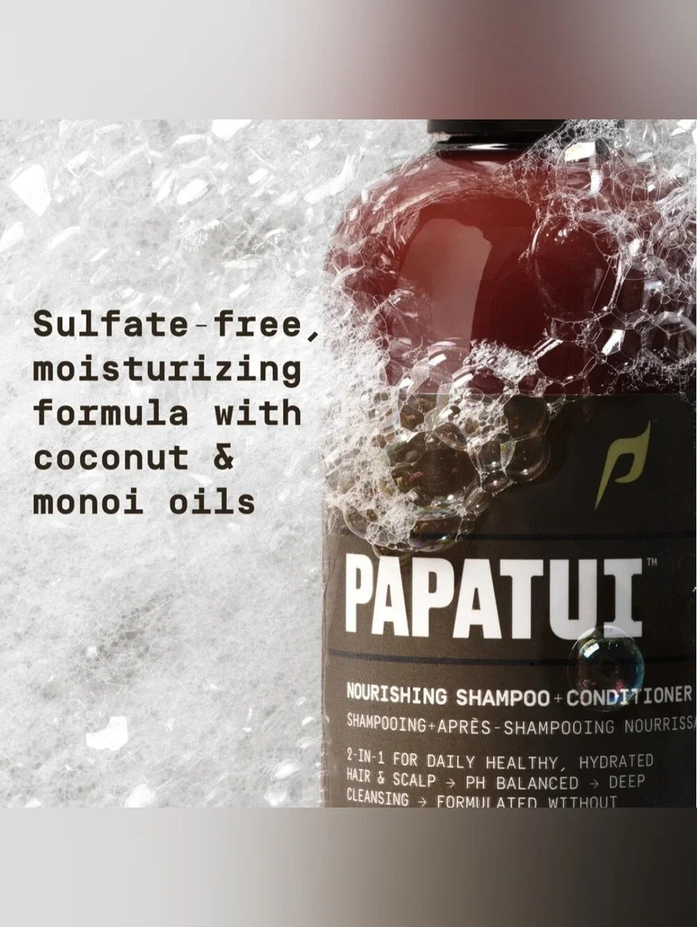 Papatui Men's Shampoo & Conditioner - 2 in 1 - 18 oz - Scent: Cedar Sport - New